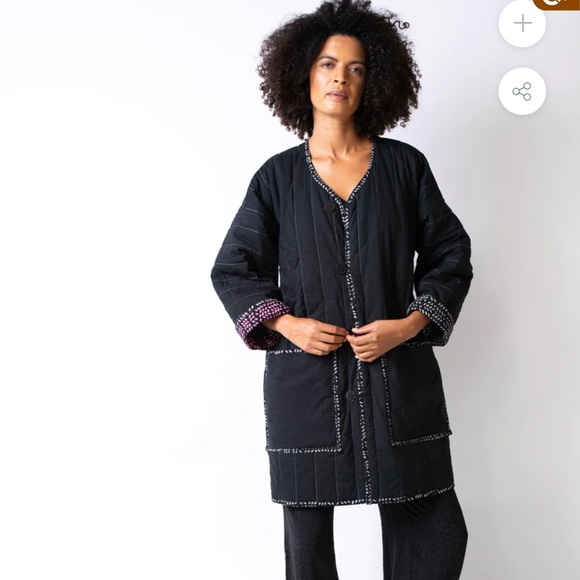 NWT, Seek Collective Space Coat, Foliage Print, Reversible, Size M/L - Picture 3 of 11